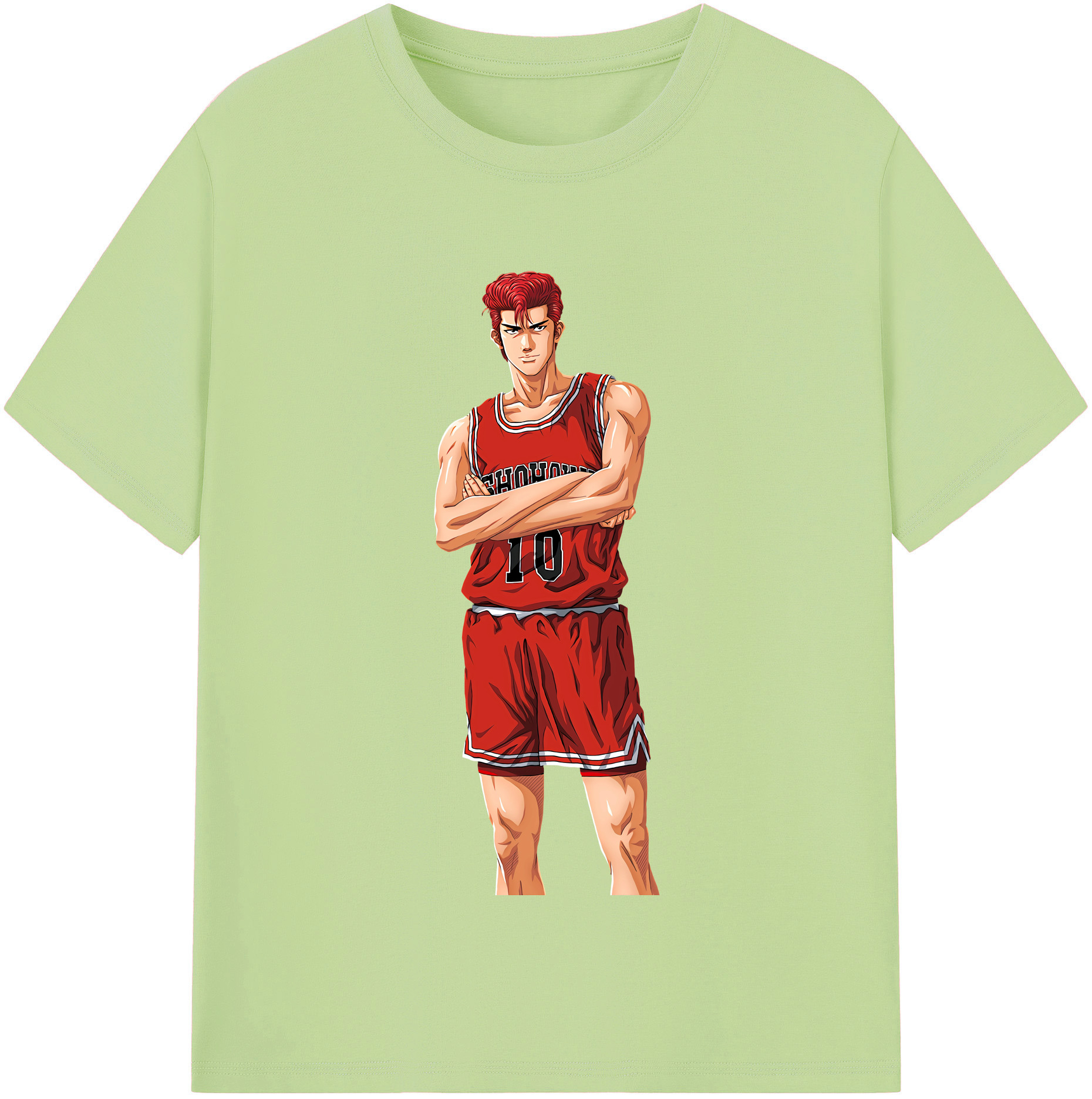 SLAM DUNK／スラムダンク 綿100％半袖Tシャツ（フロントプリント）